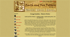 Desktop Screenshot of earthandfirepottery.net