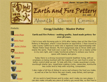 Tablet Screenshot of earthandfirepottery.net